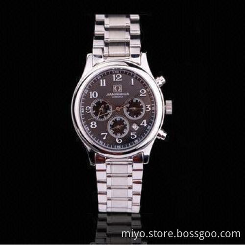 Multifunction Style Skeleton Automatic Watch in Stainless Steel Case and Bracelet, 3ATM WRC